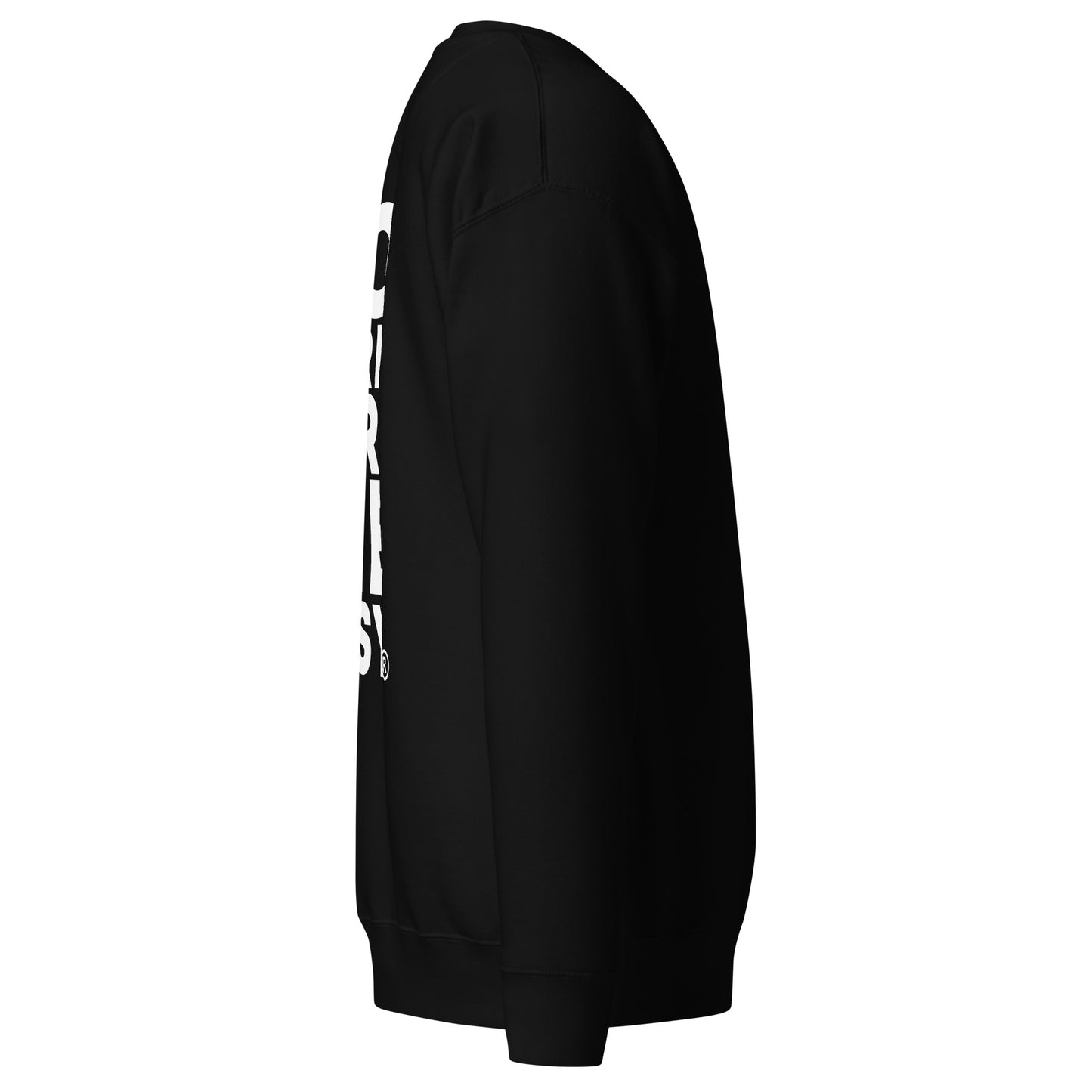 Premium Black GO HARD OR DIE EASY ยฎ Crewneck