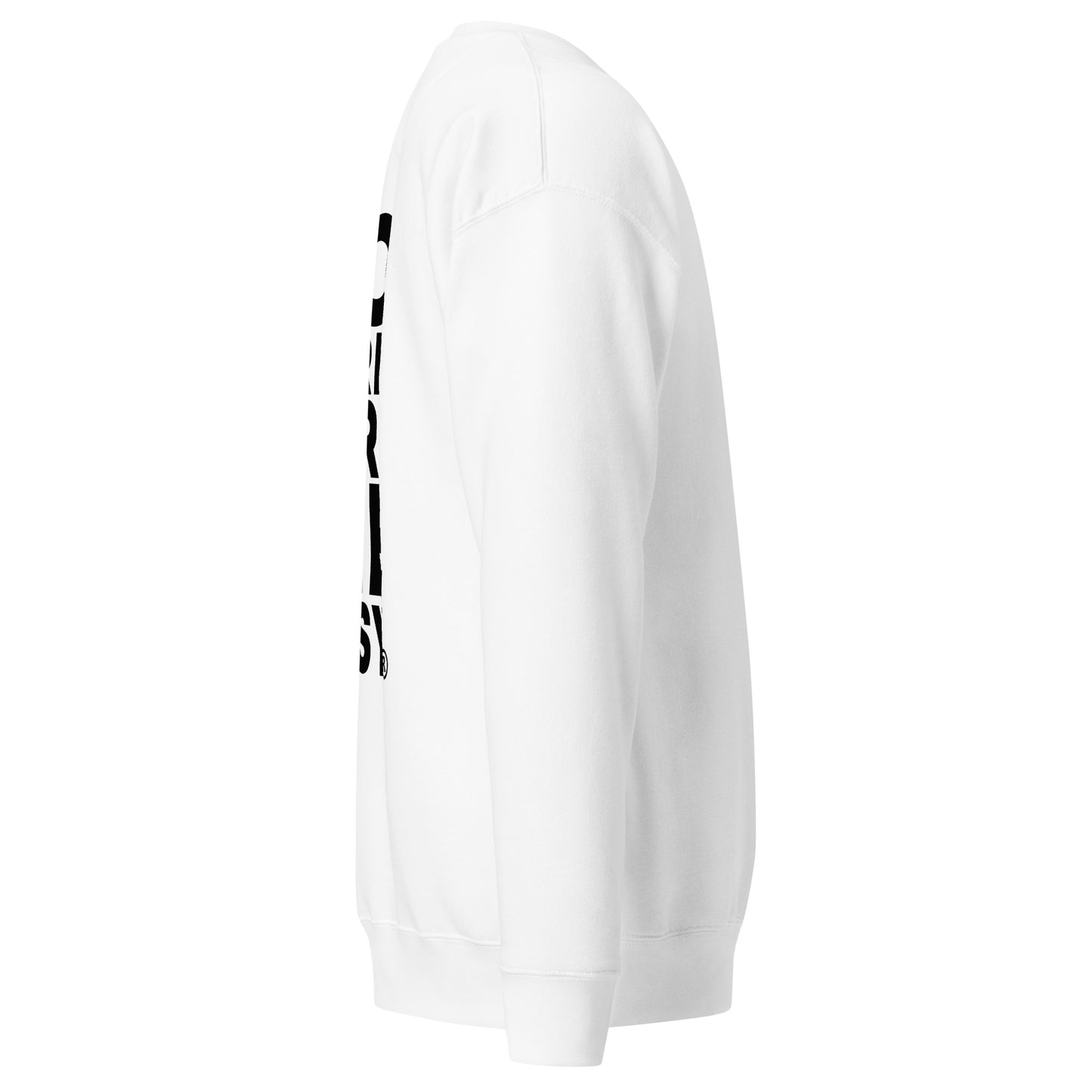 Premium White GO HARD OR DIE EASY ยฎ Crewneck